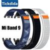 NONE Cinturino in nylon traspirante per Xiaomi Mi Band 9 10 8 Bracciale con testa in metallo Particelle per Mi Band 10 9 Accessori per cinturini