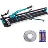 VEVOR SucceBuy Tagliapiastrelle manuale Posizionamento laser Guide singole con piedini di supporto Coltello a spinta professionale per il taglio della ceramica