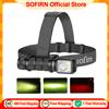 SOFIRN HS42 2100lm Lampada frontale 18650 USB C Ricaricabile Torcia LED ROSSA SST40 Torcia LED EDC con magnetico per il campeggio