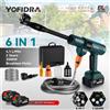 YOFIDRA 200Bar Brushless Elettrico Ad Alta Pressione Lavatrice Pistola Ad Acqua 6IN1 Cordless Auto Rondella di Pulizia del Giardino Per Makita Batteria Spille