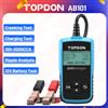 TOPDON Tester per batterie per Auto TOPDON AB101 6V/12V Test della batteria analizzatore per caricabatterie automatico 2000CCA Tester di ricarica per Auto Circut