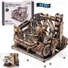 ROBOTIME Rokr Marmo elettrico con luce Puzzle 3D Giocattoli Marmo Spaceport Regali per bambini I bambini collegano con città notturna
