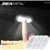 SEAMETAL Mini Touch Light per auto USB ricaricabile Lampada da lettura magnetica a luce LED Illuminazione delicata per cofano bagagliaio da pavimento per auto