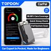TOPDON Carpal OBD2 Scanner per auto Strumento diagnostico per tutti i sistemi Controllo della salute del veicolo Controllo dello smog Controllo della batteria IOS Android BT 5.0