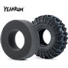 YEAHRUN 1/4Pcs ruote Beadlock da 2.2 pollici pneumatici in gomma pneumatici da 137mm per Axial SCX10 Wraith TRX-4 1/10 RC Crawler Car Upgrade Parts