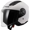 LS2 Casco LS2 Jet Flusso d'aria OF616 Bianco lucido 2206