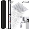 NONE 35L/40L/60L Pannello Colonna Doccia Solare Giardino Spiaggia Impermeabile Giardino Piscina Esterna Doccia Calda Fredda Colonna Dropship HWC
