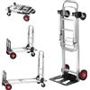 SucceBuy Carrello pieghevole industriale pieghevole in alluminio per carichi pesanti per trasporto in movimento nel supermercato di magazzino