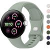 Tobfit Cinturino in silicone No Gap per Google Pixel Watch 2/1 Bracciale Correa Smartwatch Accessori Cintura per Pixel Watch 3 41mm Sport Band