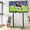 unho Supporto tv da pavimento, mobile per tv per Schermo 32-65 pollici supporto tv da terra Supporto TV pavimento piedistallo tv universale staffa tv Altezza Regolabile Max VESA 600x400mm