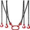 SucceBuy Sollevatori a catena di sollevamento 5 T 1,5 M 3M 4M X 5/16 pollici resistenti con ganci a 4 gambe e regolatore in acciaio legato G80