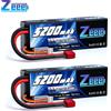 ZEEE 1/2 unità Zeee 5200mAh 7.4V 50C batterie Lipo per RC Auto 2S RC Lipo batteria con spina T per RC Drone auto camion elicottero barca