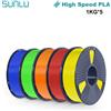 SUNLU Filamento per stampante 3D PLA ad alta velocità da 5 kg 1,75 mm Velocità di stampa veloce 600 mm/s Ferita ordinaria per materiali di stampa 3D FDM
