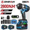 ONEVAN 2800N.M Chiave a percussione elettrica senza spazzole 1/2 pollici Cordless Chiave dinamometrica Cacciavite Utensile elettrico per Makita 18V Batteria Pin