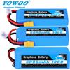 hrb 1 Pezzo Batteria Lipo Yowoo RC in Grafene 2S 7.4V 3S 11.1V 4S 14.8V 5S 18.5V 6S 22.2V 5000mAh 3000mAh 2200mAh 100C XT60 per Auto ed Elicottero