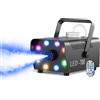 U'King 700W Macchina del fumo RGB 3in1 8 LED Stage Colorato Spray Macchina del fumo Luce da palco Banchetto di nozze Discoteca DJ Show Natale