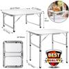 EFAN Tavolo Pieghevole 2FT/60CM in Alluminio Portatile per Cucina, Feste, BBQ, Campeggio, Picnic, Giardino 75x55x60cm