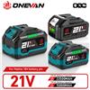 ONEVAN Batteria al litio ONEVAN 21V 22500mAh 15000mAh ricaricabile agli ioni di litio, utensile elettrico senza fili per batteria Makita 18V.