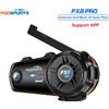 Fodsports FX8 pro Interfono per moto Auricolare per casco Bluetooth 8 Interfono per pilota 2000M, radio FM