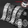 Cinturino in metallo ad arco con estremità curva per Seiko Timex Citizen Casio cinturino in acciaio inossidabile 20mm 22mm 24m cinturino opaco braccialetto a catena