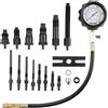 SucceBuy Tester di compressione del motore diesel 18 pezzi Kit di strumenti per test della pressione del cilindro Tester dell'iniettore diesel Cilindro di controllo per camion
