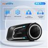 Fodsports FX7 Mesh Interfono per moto Auricolare Bluetooth per casco, interfono per casco,10 motociclisti 2000M,BT5.4,App di supporto