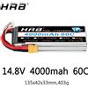 HRB POWER HRB 14.8V 4000mah Lipo Batteria 4S XT60 T Deans XT90 EC5 Per Esacottero Quadcopter FPV Aerei Auto Da Corsa Barca RC Parti 60C