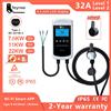 feyree Caricatore EV Feyree 22KW 32A Tipo 2, Wallbox EVSE 11KW 3P, 7.6KW 1P con Schermo da 4.3 Pollici, Nuova Stazione di Ricarica con Controllo APP Intelligente