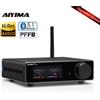 AIYIMA Amplificatore di Potenza Stereo Bluetooth DAC TPA3255 A80 Aggiornato, 300W Classe D 2.0 Hi-Res, Ingresso RCA TRS OPT USB