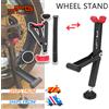 JFGRACING Cavalletto Universale Portatile per Moto, Supporto Monolaterale Anteriore/Posteriore Pieghevole per Riparazione Pneumatici