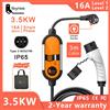 feyree Caricatore EV Portatile Feyree Tipo 2 16A 3.5KW, Cavo di Ricarica EVSE 5m con Spina Schuko, Corrente Regolabile per Auto Elettriche