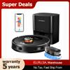 Liectroux Robot Aspirapolvere e Lavapavimenti LDS Liectroux T9, pulizia smart home a secco e umido,con stazione di auto-svuotamento,mappe multi-piano, potente aspirazione 6.5KPa,carpet boost,spazzole