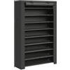 SONGMICS Scarpiera a 10 livelli: copertura antipolvere 28x88x160 cm, può contenere 40-50 paia, armadietto per scarpe, organizzatore, soggiorno, corridoio