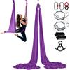 SucceBuy 8.7/11 Metri Aerea Yoga Amaca e Altalena Yoga Starter Kit Aerea Tessuto di Seta Cinghia Yoga Accessorio per Tutti I Livelli di Fitness