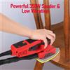 HiMISS Levigatrice elettrica per dettagli da 350 W con levigatrice per mouse con motore brushless a 12 fogli abrasivi Potente 10000 giri/min per la lucidatura del legno