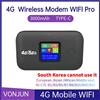 VAKIND Router WIFI mobile 4G Router wireless 4G LTE 150Mbps Modem MiFi tascabile portatile Hotspot Wifi mobile con slot per scheda SIM per la casa