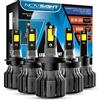 NOVSIGHT Faro per auto a LED H1 H3 H4 H7 H11 H8 H9 H13 9005 9006 9007 9003 72W 10000LM 6000K Faro automatico Fendinebbia Lampadine