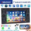 ESSGOO DAB Android 15 4+64G per Ford Focus MK2 Transit MK7 Connect Fiesta Fusion Kuga C-Max / S-Max Galaxy Autoradio Wireless Apple Carplay Android Auto GPS WIFI RDS FM Bluetooth 7" Touchscreen SWC