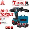 ONEVAN 1500W Brushless Trapano a percussione elettrico 650NM Cordless Cacciavite Piastre Terreno Strumento di lavorazione del legno per Makita Batteria Spille