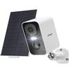 ieGeek 2K Telecamera di sicurezza solare senza fili all'aperto con visione notturna a colori, sistemi di telecamere CCTV a batte