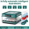 NONE Incubatrice per 9/15/24/36 uova con EggIncubator a cassetto con rifornimento automatico a base d'acqua ionico e Contro di temperatura