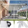 GKXLH Teli trasparenti Telo trasparente in PVC resistente con cerniera Impermeabile antivento antistrappo per serra Patio Giardino Garage Pollo