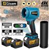 Gisam Soffiatore Elettrico Brushless Gisam 400M/s, Ventilatore a Getto 300000RPM, Soffiatore Turbo Portatile per Foglie e Polvere, Compatibile con Batterie Makita 18V