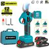 Yofidra NEWBENY Cesoie elettriche da potatura senza spazzole da 30 mm 4 marce Cordless Giardino Albero da frutto Bonsai Strumento di abbellimento per Makita Batteria Spille