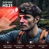 SOFIRN HS21 SFT40 2000lm Torcia Frontale Rossa EDC 18650 USB C 6000K Potente con Sensore a Infrarossi Nuova