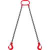 SucceBuy Catena di sollevamento 3T 5ft Catene di sollevamento G80 da 5/16 pollici con ganci di presa a 2 gambe per paranco a motore Catena di sollevamento del motore