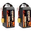 NONE Batteria Lipo OVONIC 4s 1600 mAh 120C 14,8 V con connettore XT60 per RC FPV Elicottero Aereo Quadcopter Hobby Racing (2P