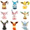 DUODUOBAO Pokemon Eevee Collezione Peluche Flareon Vaporeon Bambola di pezza Anime Espeon Umbreon Glaceon Leafeon Sylveon Giocattoli hobbis Regalo per bambini