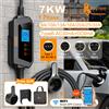 feyree Presa Feyree Tipo 2 / Tipo 1 / GBT / TS-NACS 32A 7KW Monofase con Controllo Wi-Fi Smart APP per Uso Domestico ed Esterno