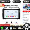 HIZPO 9''CarPlay 4G 2 Din autoradio Android per Mercedes Benz classe A B B200 W169 W245 B200 W906 2500 Sprinter 3500 W639 Vito Viano VW